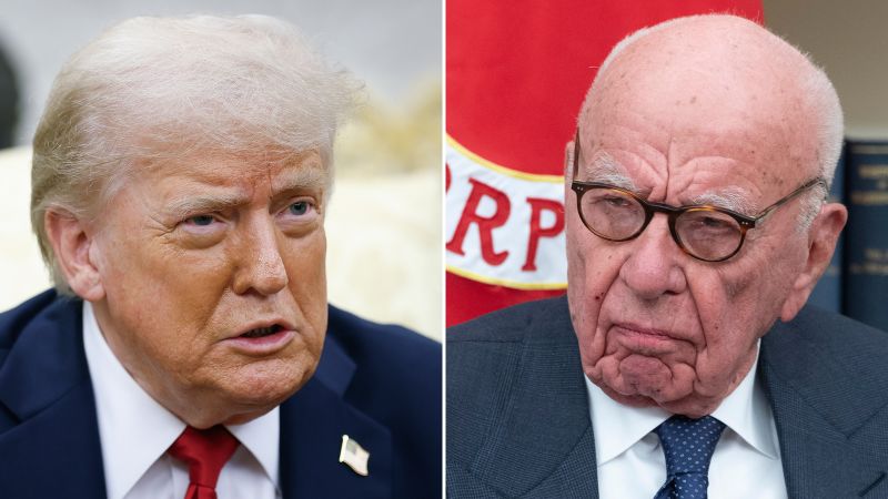 Trump vows to sue Rupert Murdoch over WSJ’s Epstein birthday letter report