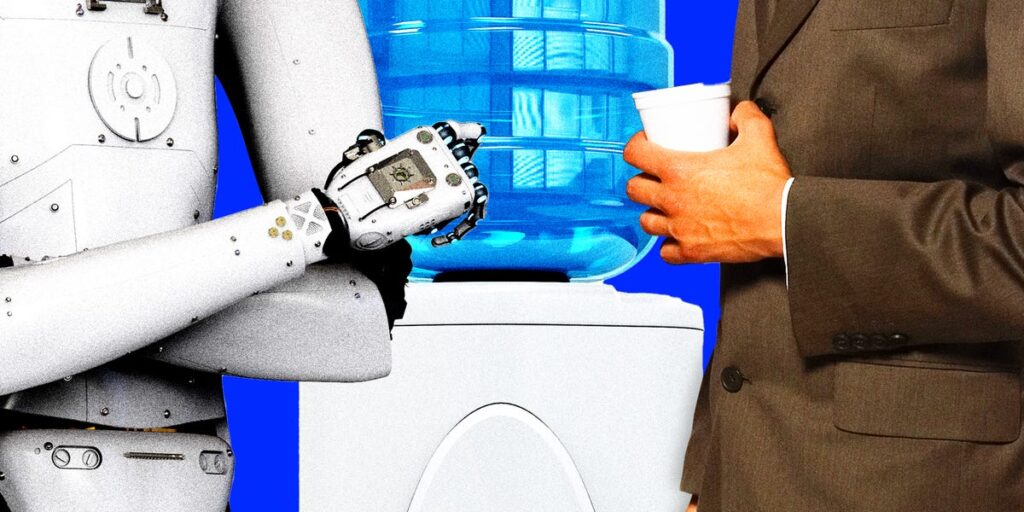 White-Collar Workers Ditching Their Human Coworkers for AI Friends
